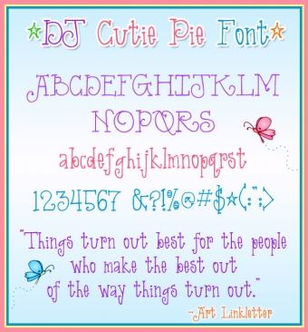 DJ Cute Fonts Collection Download