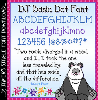 DJ Basic Dot Font Download