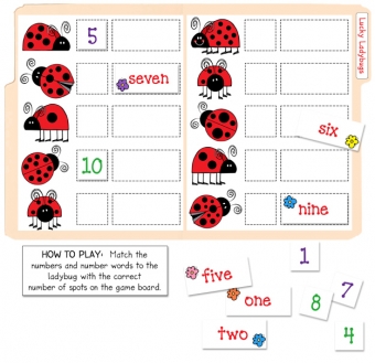 Lucky Ladybugs Counting & Numbers File Folder Game Download