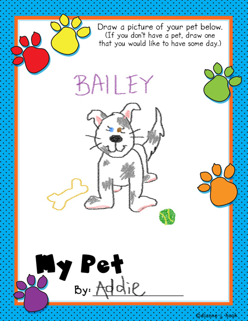 Pets Bulletin Board, Borders and Clip Art Kit
