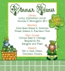 St Patrick's Day menu with clip art by DJ Inkers