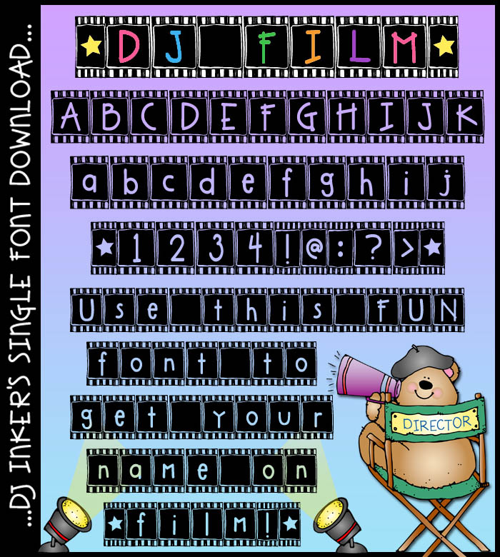 DJ Film Font Download