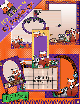 Fox and Friends Borders and Printables Download