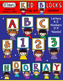 Kid Blocks Clip Art Alphabet Download