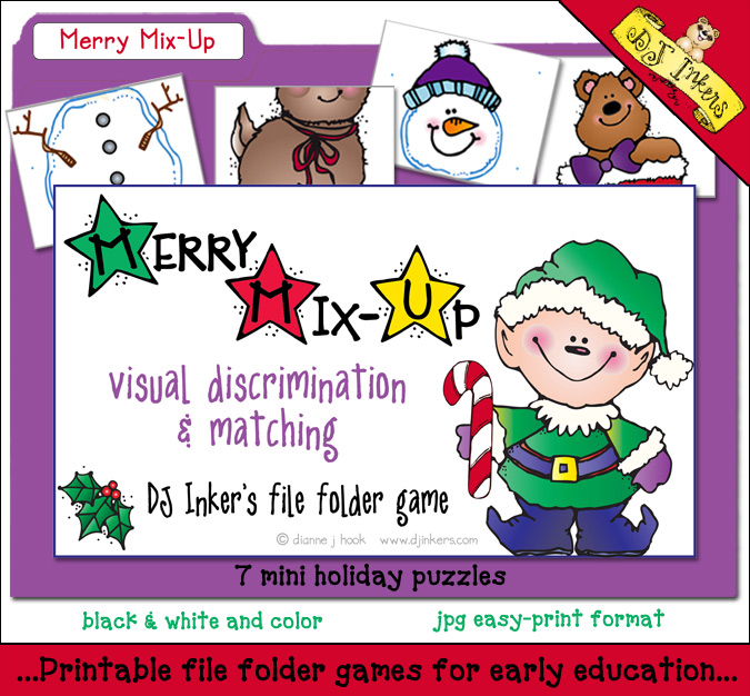 Merry Mix-Up File Folder Game Download