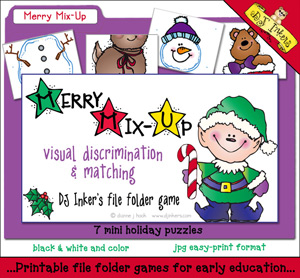 Merry Mix-Up File Folder Game Download