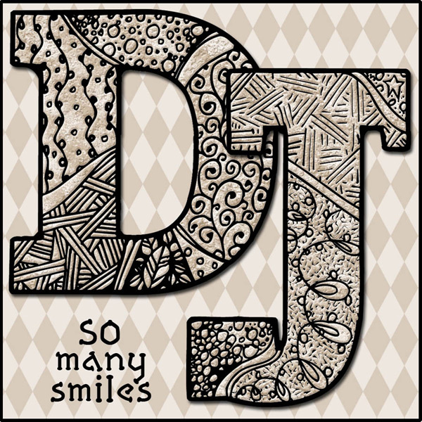 DJ Zen-Doodle Alphabet Clip Art Download