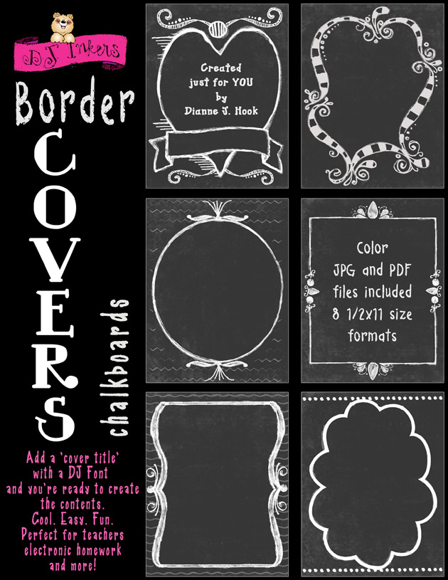 Border Covers Chalkboard Clip Art Download