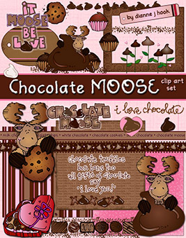 Chocolate Moose Clip Art Download