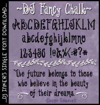 DJ Fancy Chalk Font Download
