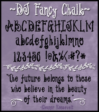DJ Chalk Fonts Collection Download