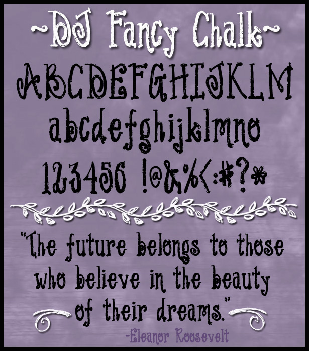DJ Chalk Fonts Collection Download