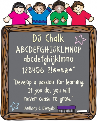 DJ Chalk Fonts Collection Download