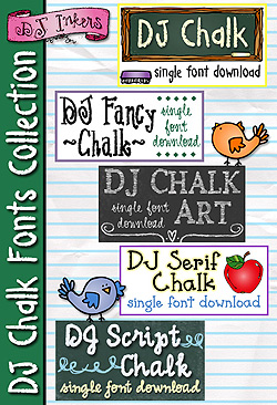 DJ Chalk Fonts Collection Download