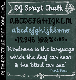 DJ Script Chalk Font Download