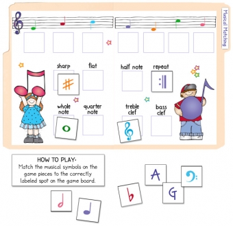 Musical Matching File Folder Game Download