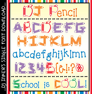 DJ Pencil Font Download