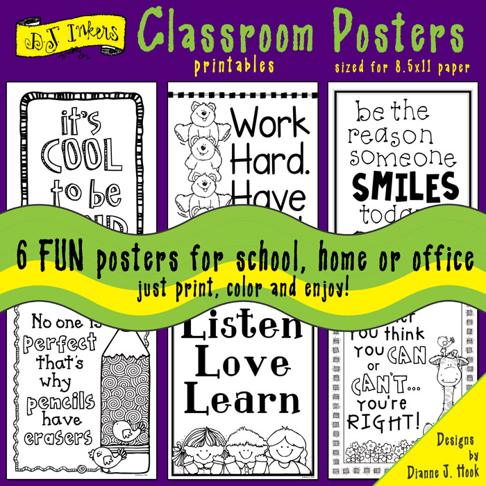 Classroom Posters Printable Coloring Pages Download