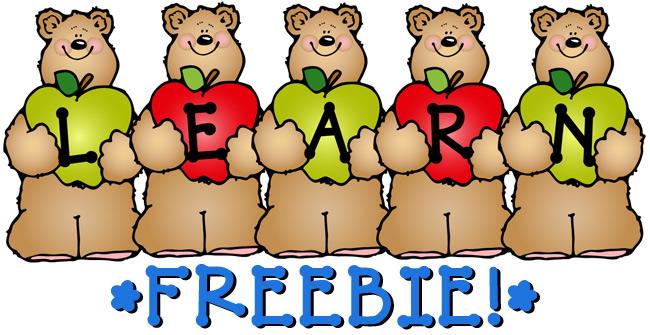 Learn Bears Clip Art FREEBIE