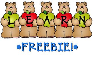 Learn Bears Clip Art FREEBIE