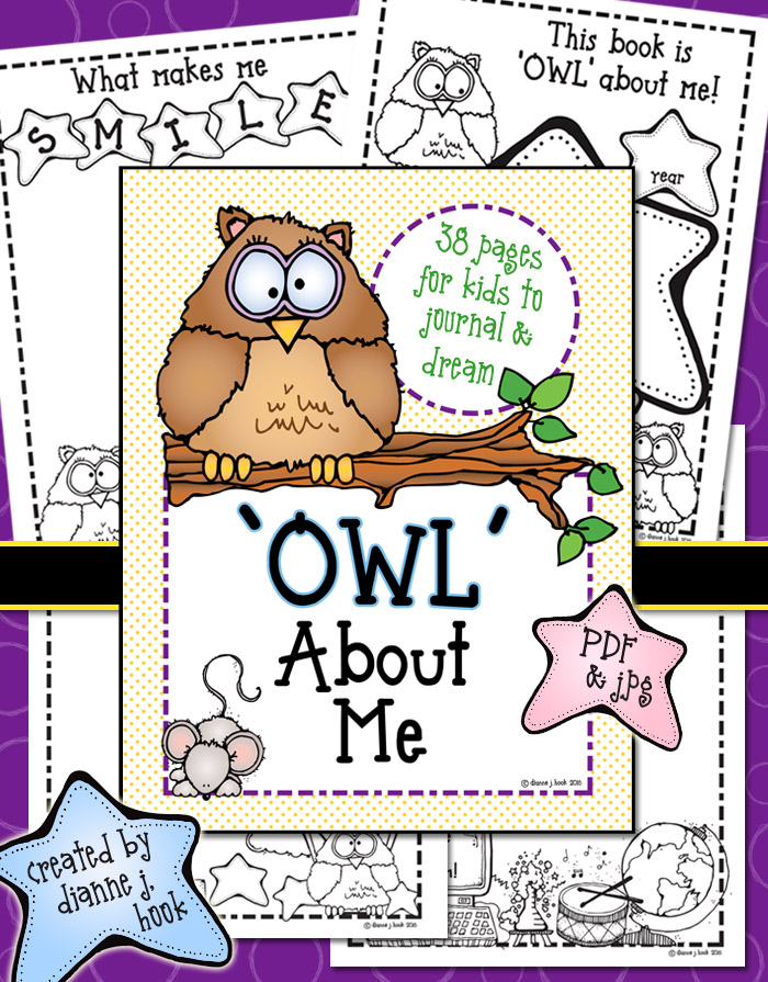 OWL About Me - Printable Journal Download