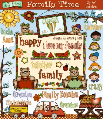 Family Time Clip Art Download