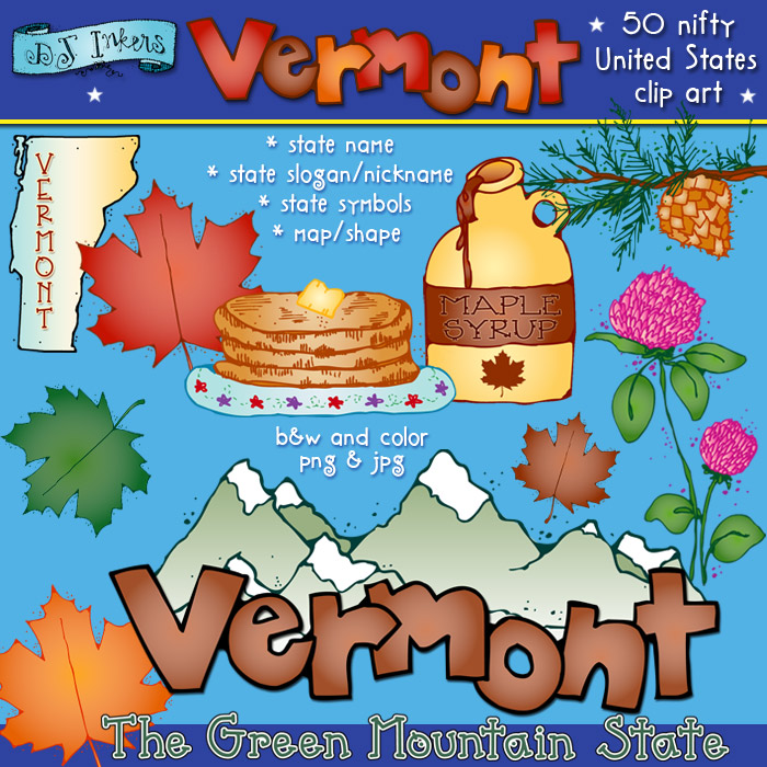 Vermont USA Clip Art Download