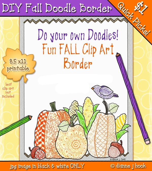 Do Your Own Zen-Doodle Fall Border