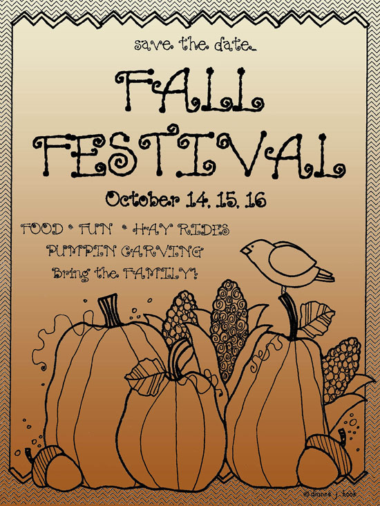 Do Your Own Zen-Doodle Fall Border