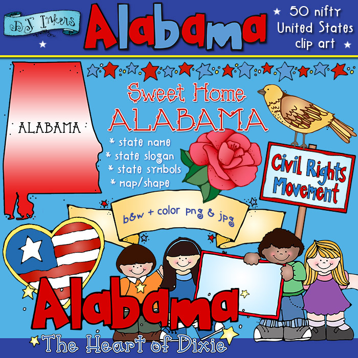 State symbols for your sweet home Alabama by DJ Inkers
