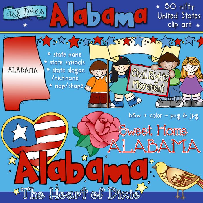 Alabama USA Clip Art Download
