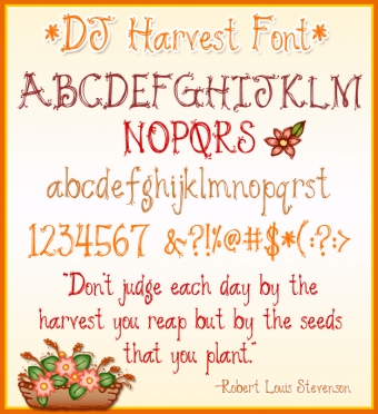 DJ Fall Fonts Collection - 3 Font Bundle