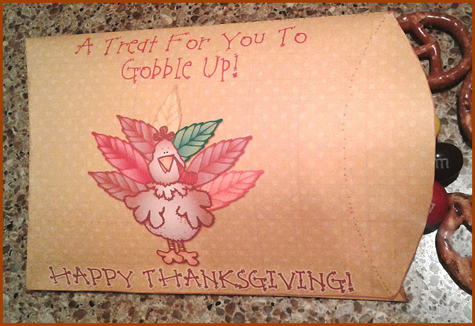 Thanksgiving Treat Pouch Printable FREEBIE