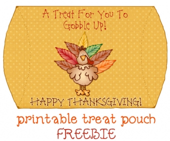 Thanksgiving Treat Pouch Printable FREEBIE