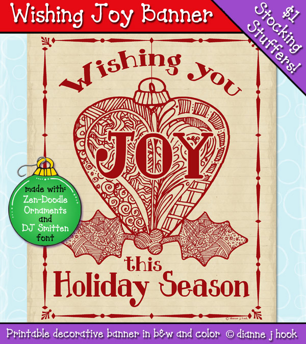 Wishing You Joy Printable Holiday Art