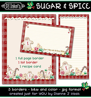 Sugar and Spice Holiday Printables