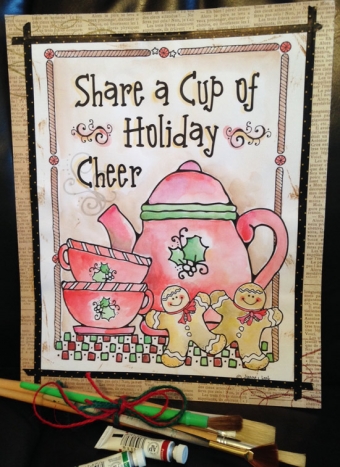 Holiday Cheer Printable Coloring Page