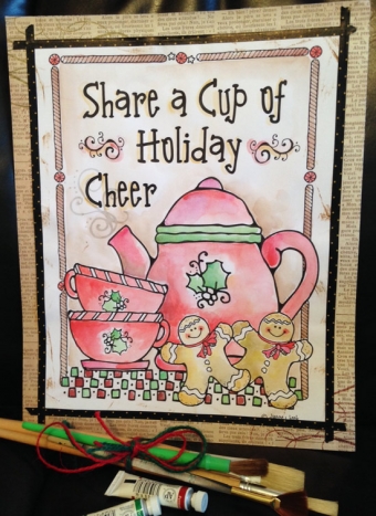 Holiday Cheer Printable Coloring Page