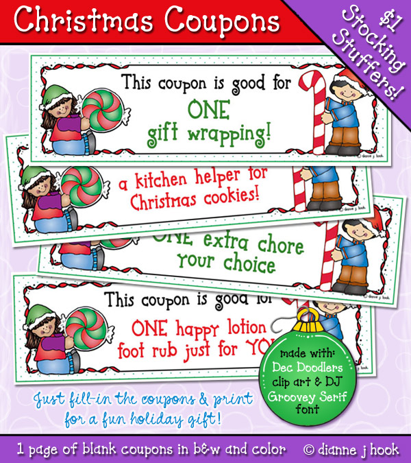Christmas Coupon - Printable Download