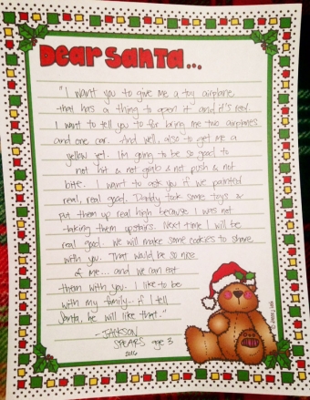 Letter to Santa Printable Download