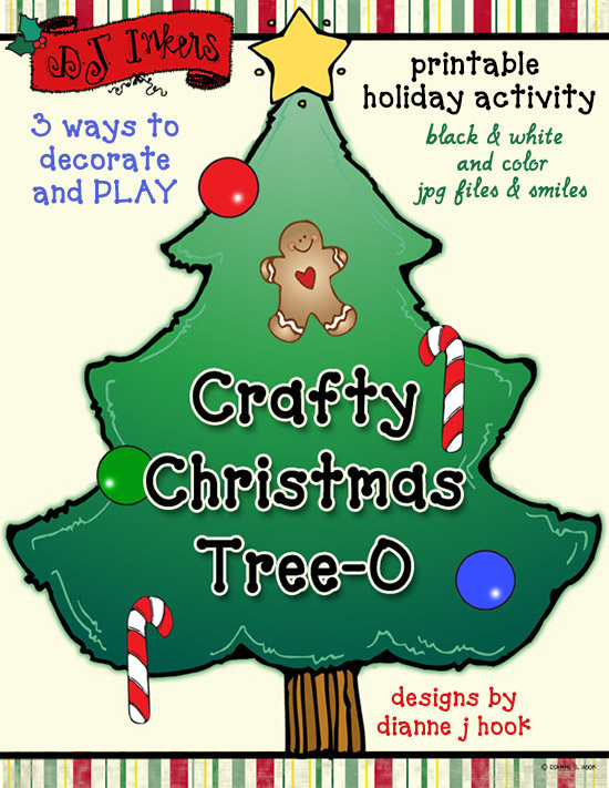 Crafty Christmas Tree-O Printable Download