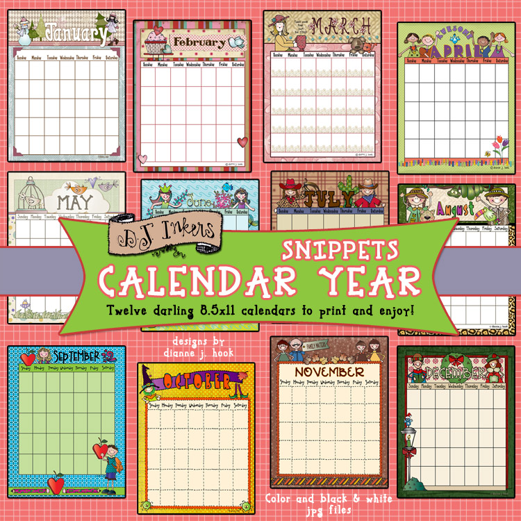 Snippets Printable Calendars Download