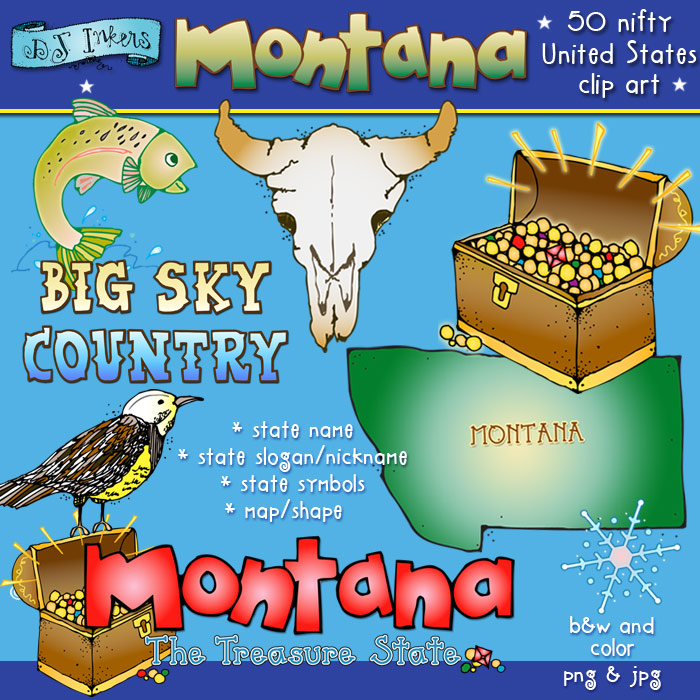 Montana USA Clip Art Download