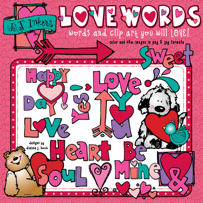 Love Words Clip Art Download
