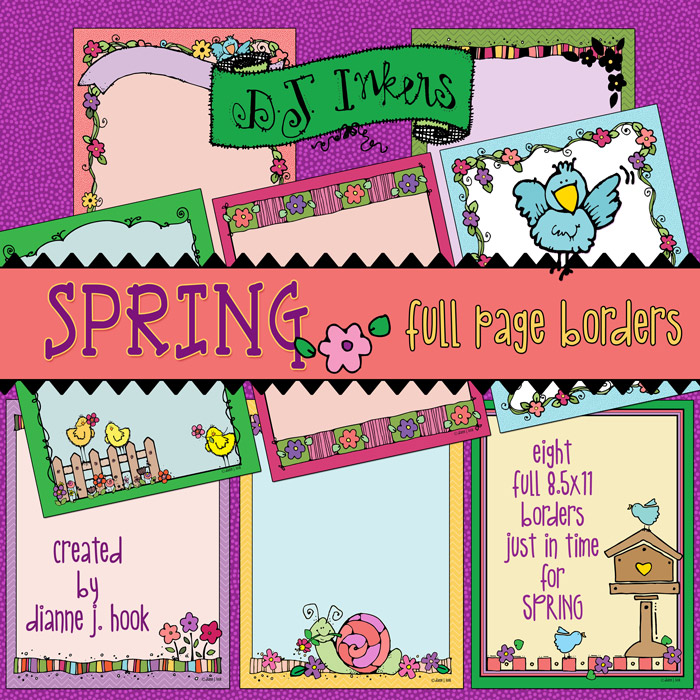 Borders for Spring Clip Art Download