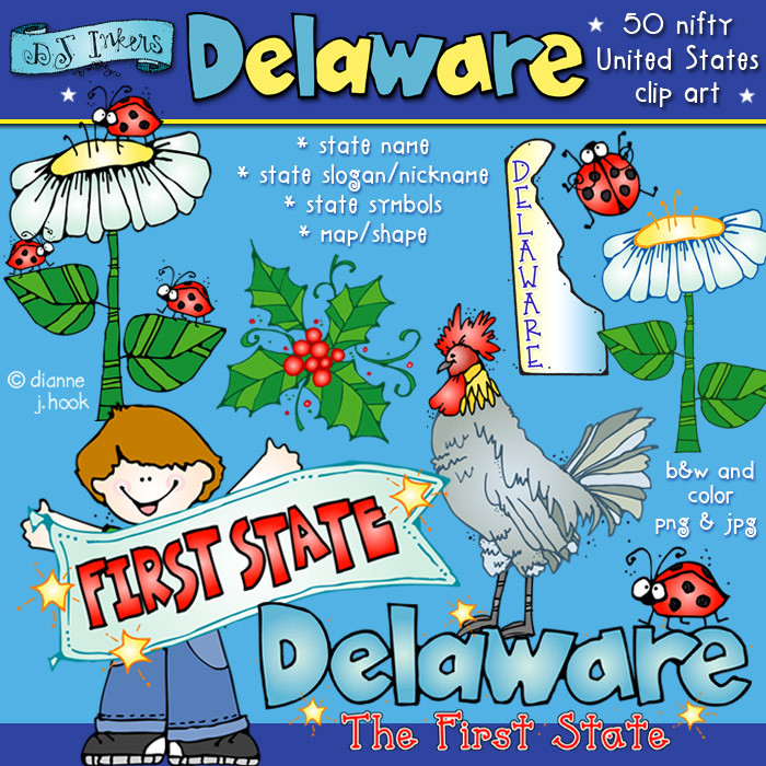 Delaware USA Clip Art Download