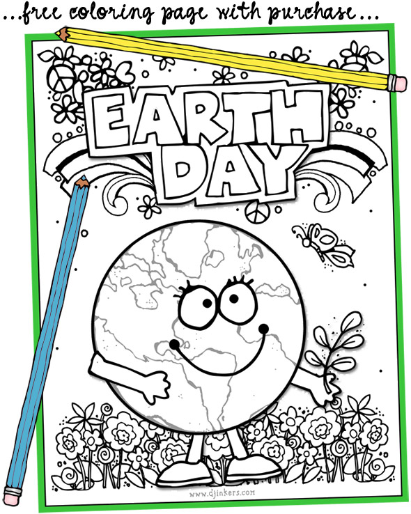 Earth Day Coloring Page - FREE with any purchase!