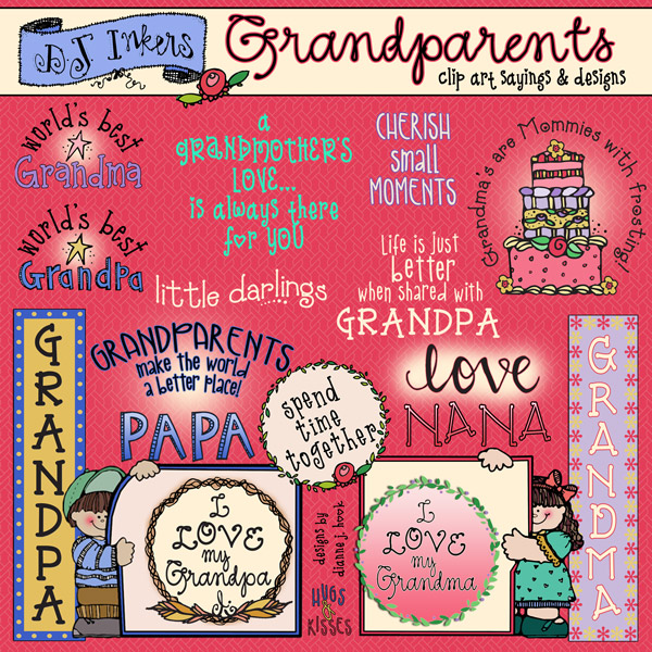 Grandparents - Sayings and Clip Art Download