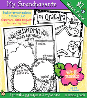 My Grandparents Printables Download