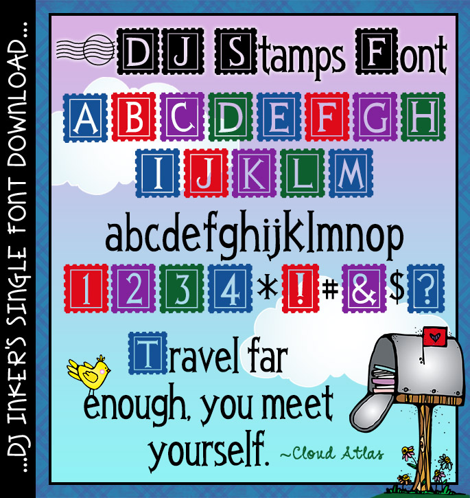 DJ Stamps Font Download